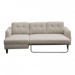 Belagio Sofa Bed With Chaise Beige Left