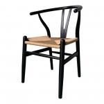 Ventana Dining Chair Black And Natural-M2