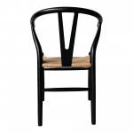 Ventana Dining Chair Black And Natural-M2