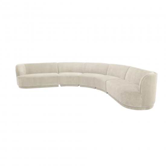 Yoon Radius Modular Sectional Sweet Cream