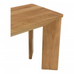 Angle Oak Dining Bench Small