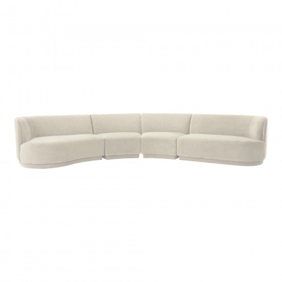 Yoon Eclipse Modular Sectional Chaise Left Sweet Cream