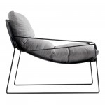 Connor Fabric Club Chair Snowfolds Grey