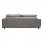 Hansen Leather Sofa Concrete Grey