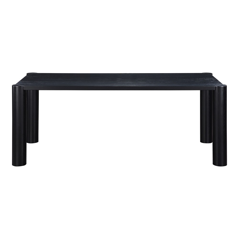 Post Dining Table Small Oak Black Post Dining Table Small Oak Black