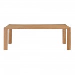 Post Dining Table Small Oak Natural