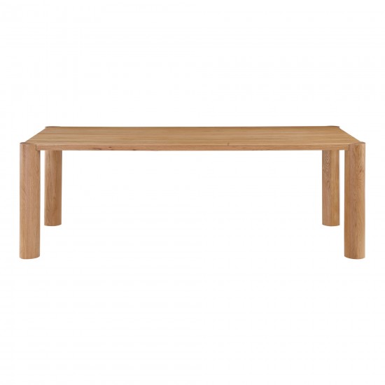 Post Dining Table Small Oak Natural