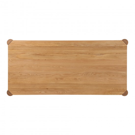 Post Dining Table Small Oak Natural