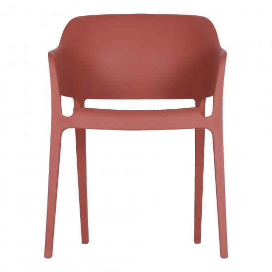 Faro Outdoor Dining Chair Desert Red-M2