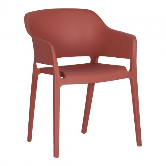 Faro Outdoor Dining Chair Desert Red-M2