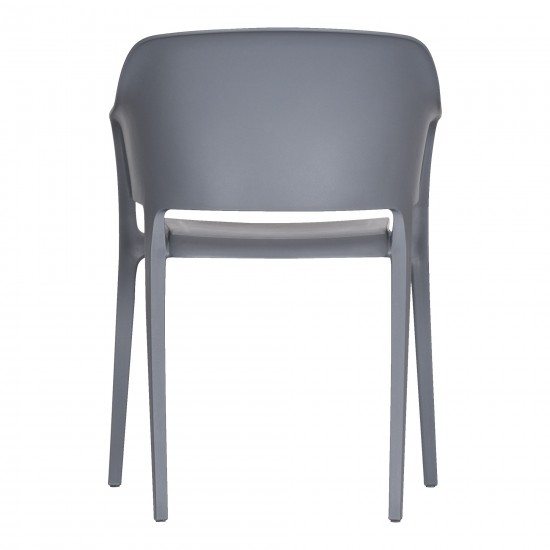 Faro Outdoor Dining Chair Charcoal Grey-M2
