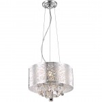 Elegant Lighting Prism 3 Light Chrome Pendant Clear Royal Cut Crystal