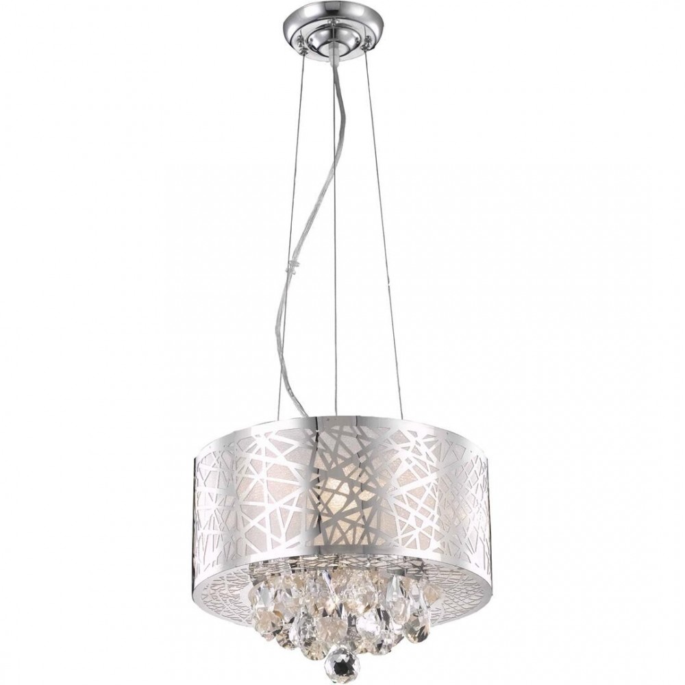 Elegant Lighting Prism 3 Light Chrome Pendant Clear Royal Cut Crystal Elegant Lighting Prism 3 Light Chrome Pendant Clear Royal Cut Crystal