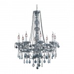 Elegant Lighting Verona 8 Light Silver Shade Chandelier Silver Shade (Grey) Swarovski Elements Crystal