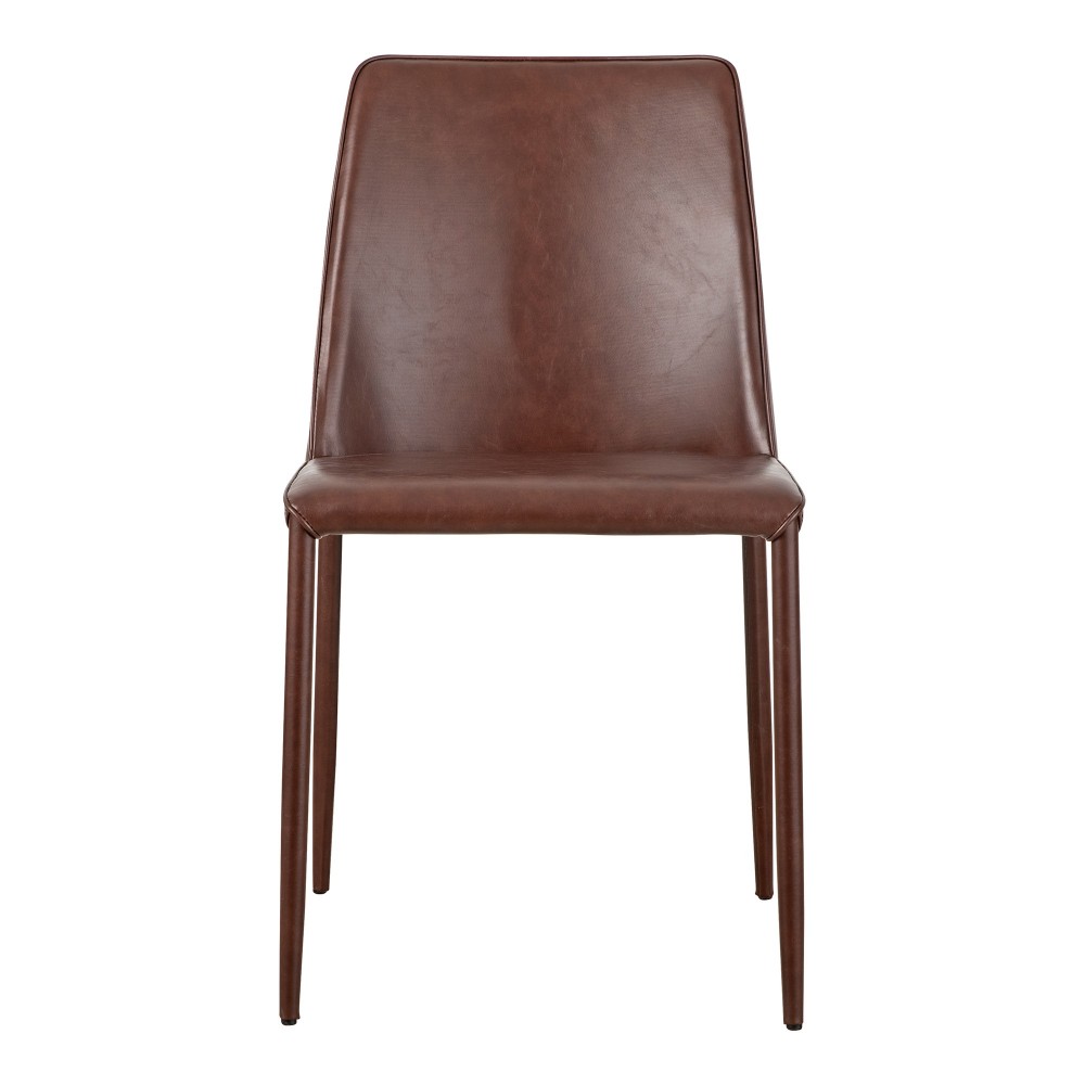 Nora Dining Chair Smoked Cherry Vegan Leather-M2 Nora Dining Chair Smoked Cherry Vegan Leather-M2