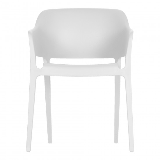 Faro Outdoor Dining Chair White-M2