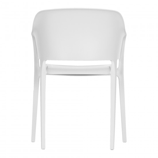 Faro Outdoor Dining Chair White-M2