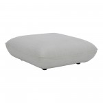 Zeppelin Ottoman Salt Stone White