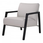 Fox Chair Twilight Grey Leather