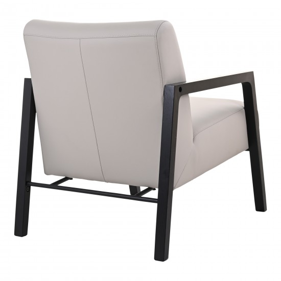 Fox Chair Twilight Grey Leather