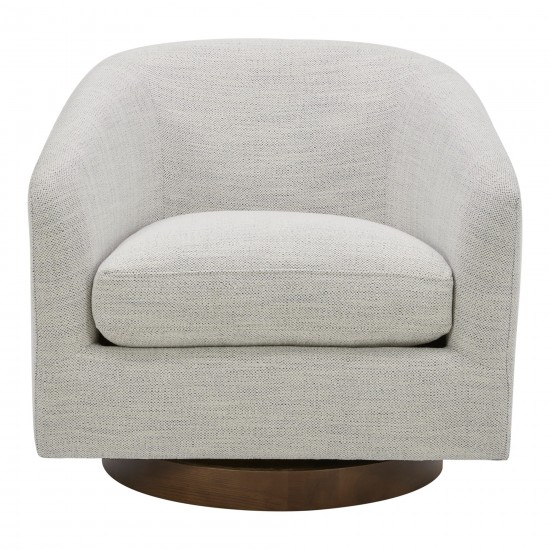 Oscy Swivel Chair Splashed White