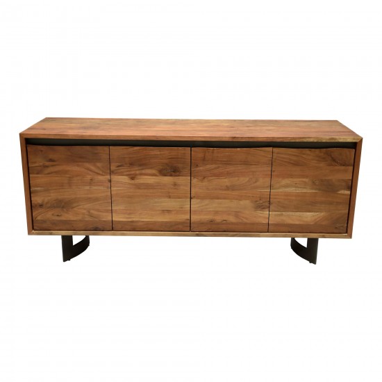 Bent 4 Door Sideboard Smoked