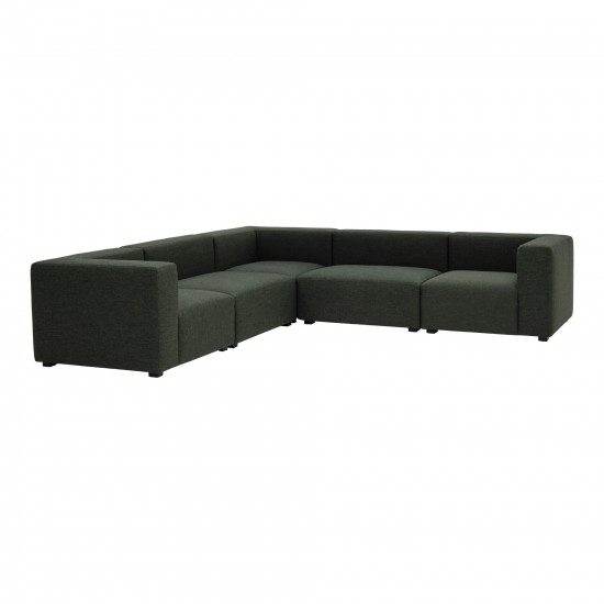 Romy Classic L Modular Sectional Forest Shade