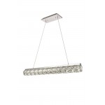 Elegant Lighting Valetta Integrated Led Chip Light Chrome Chandelier Clear Royal Cut Crystal