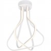 Elegant Lighting Dahlia 3 Light In White Flush Mount