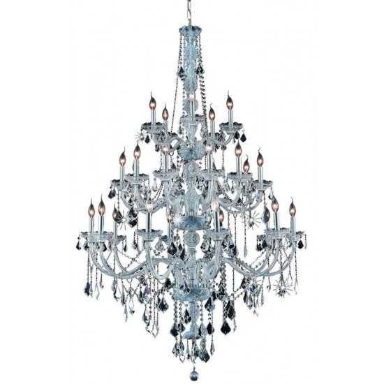 Elegant Lighting Verona 25 Light Chrome Chandelier Clear Royal Cut Crystal