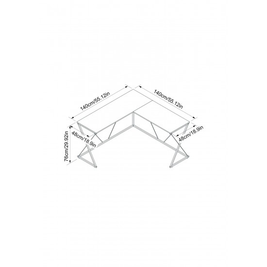 Acardia L-Shape Corner Desk