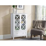 Savannah Accent Cabinet With Two Doors and Lower Drawer