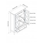 Savannah Accent Cabinet With Two Doors and Lower Drawer