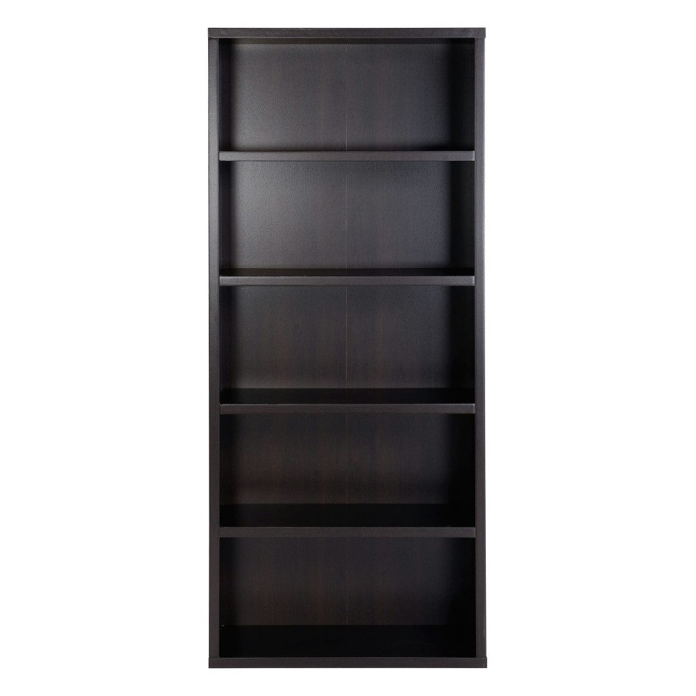 5 Shelf Wood Bookcase