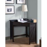 Black Oak Corner Computer Desk