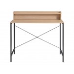 Light Oak Writing Desk with Hutch