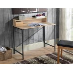 Light Oak Writing Desk with Hutch