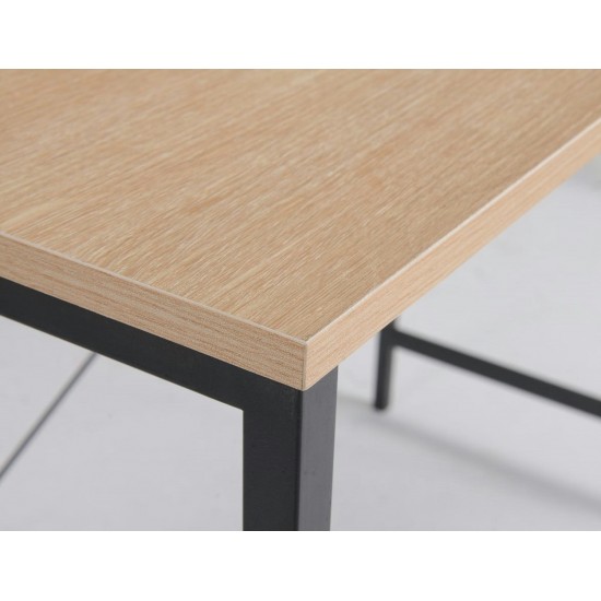 Light Oak Writing Desk with Hutch