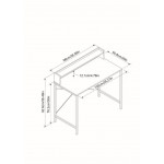 Light Oak Writing Desk with Hutch
