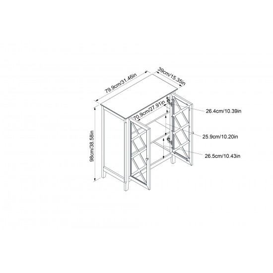 Savannah Accent Cabinet With Two Doors