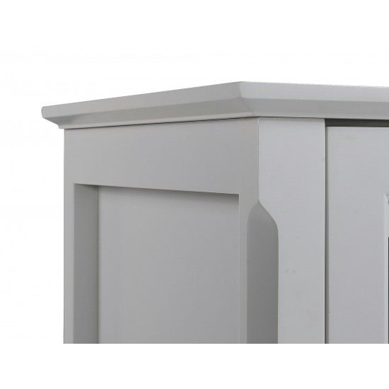 Savannah Grey Accent Cabinet With Four Doors