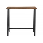 Aspen Oak finish wood and metal writing desk