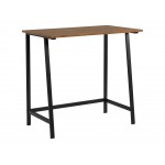 Aspen Oak finish wood and metal writing desk