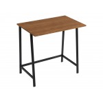 Aspen Oak finish wood and metal writing desk