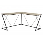 Acardia Light Oak L-Shape Corner Desk