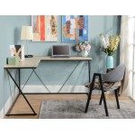 Acardia Light Oak L-Shape Corner Desk