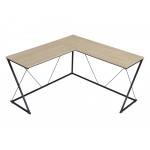 Acardia Light Oak L-Shape Corner Desk