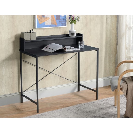 Black Oak Writing Desk with Hutch