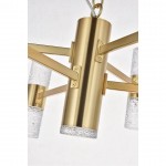 Elegant Lighting Vega 13 Light Gold Led Pendant