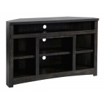 Corner Unit Rough Sawn Dark Oak Finish TV Stand